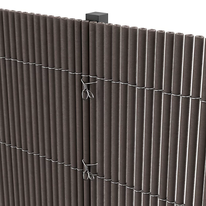 Canisse LOP PVC gris L.3 m x H1,2 m