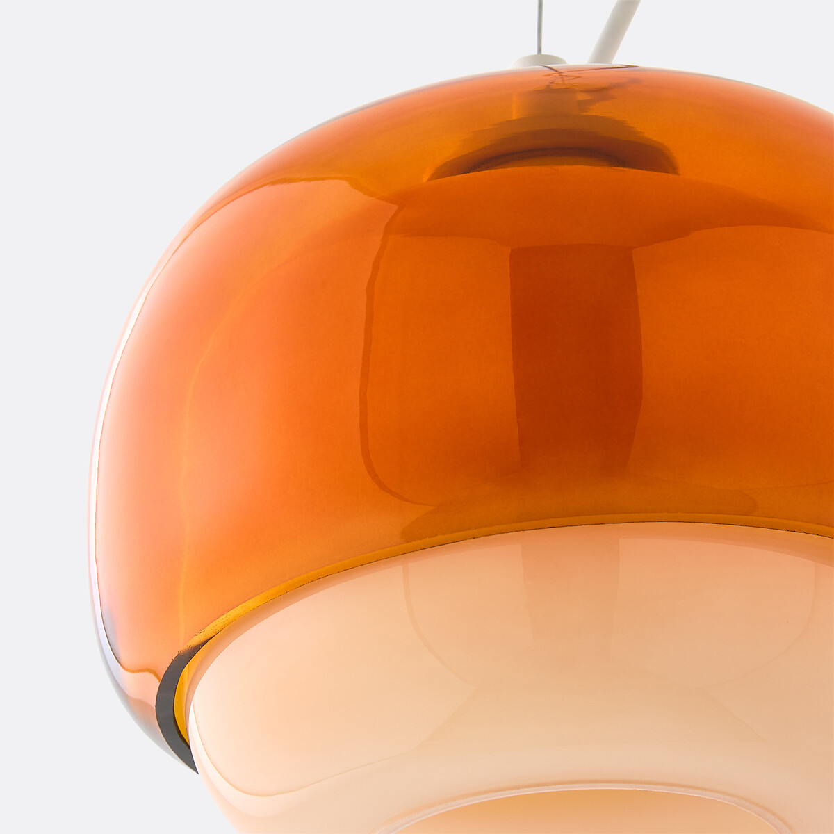 LA REDOUTE INTERIEURS<br>Luminária pendente em vidro colorido, Ø21,5 cm, Kinoko