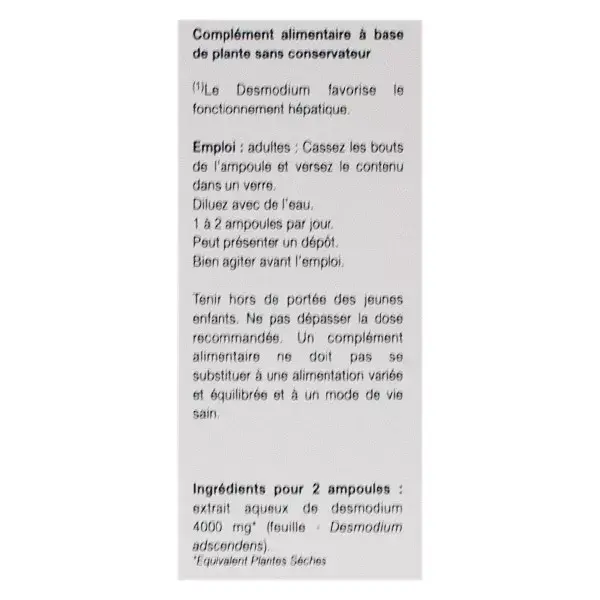 Biotecnologia Desmodium 20 ampolas