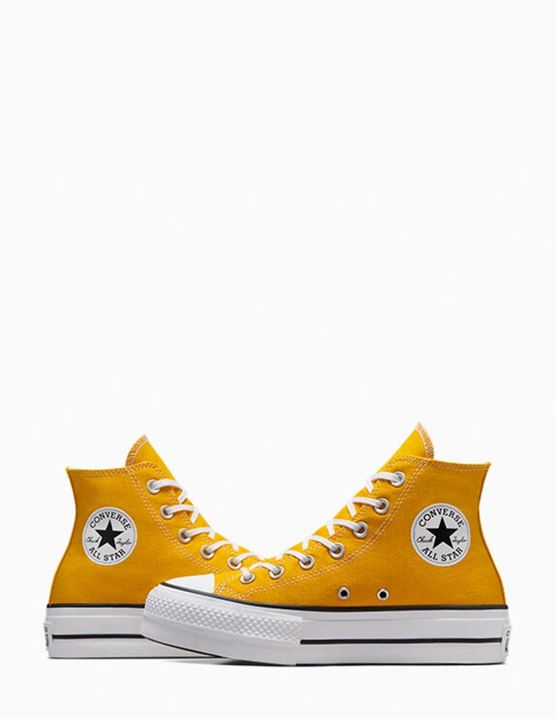converse Sneakers Montantes Femme Ctas Lift Hi Toile Jaune