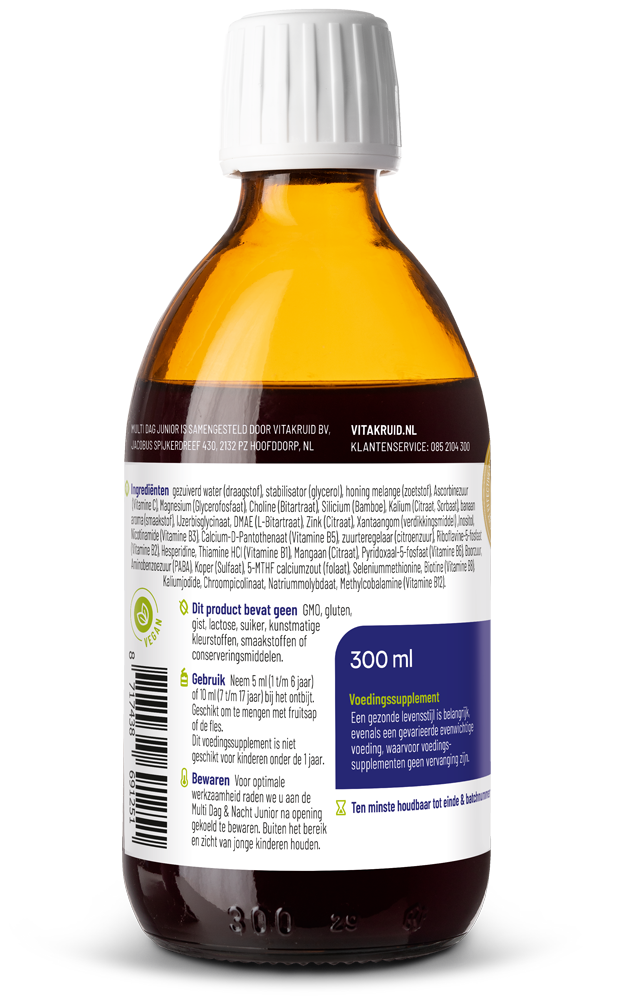 Vitakruid Multi Dag Junior 100% Vegan (300 ml)