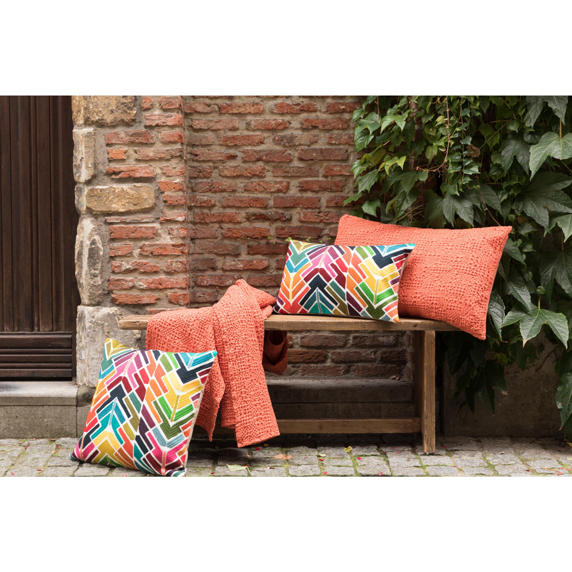 Coussin stonewashed tana marmelade 40 x 65 cm