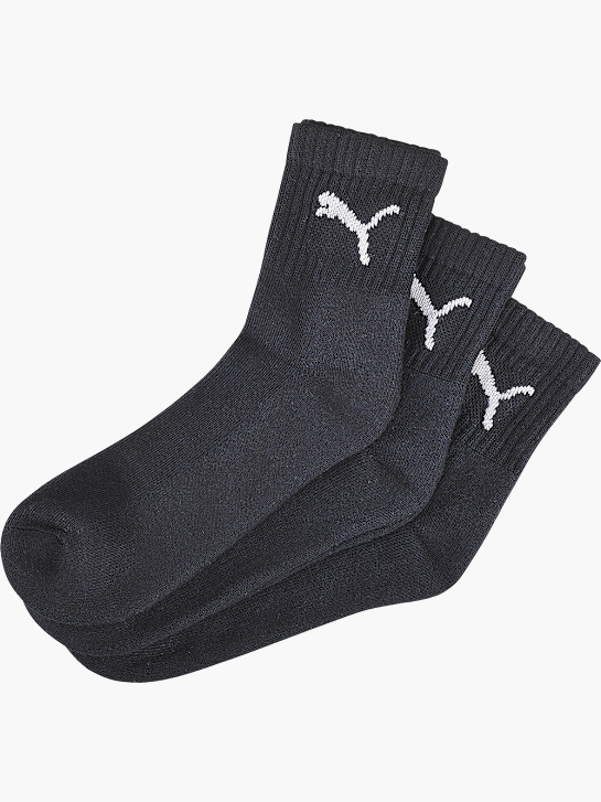 PUMA 3 Pack Socken Schwarz
