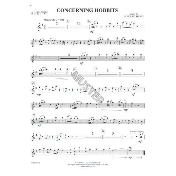 Alfred Music Publishing Lord Of The Rings 1-3 A-Sax