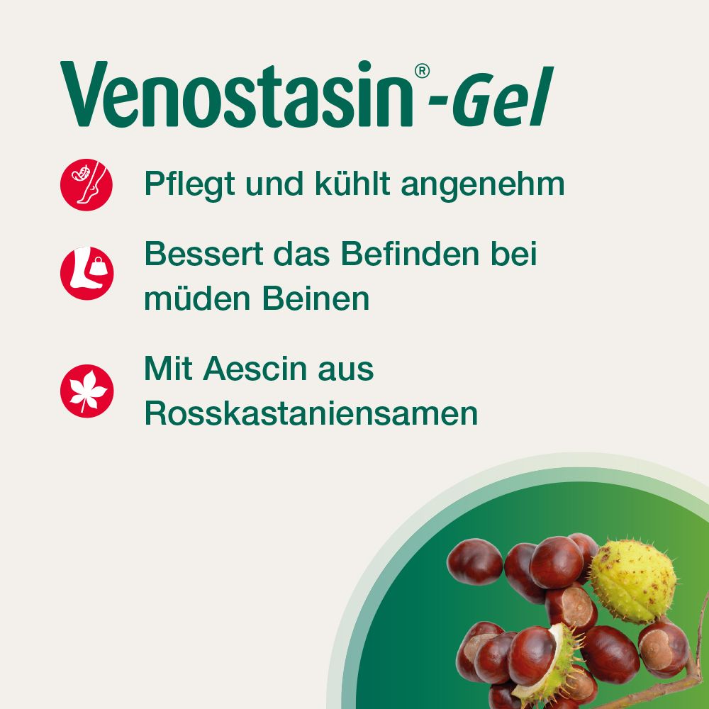 VENOSTASIN Gel Aescin kühlend für müde Beine