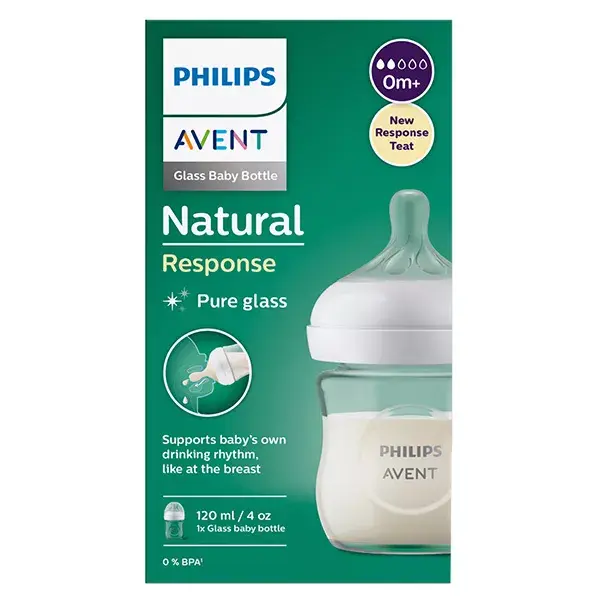 Mamadeira de vidro Avent Natural Response 3.0, 120ml