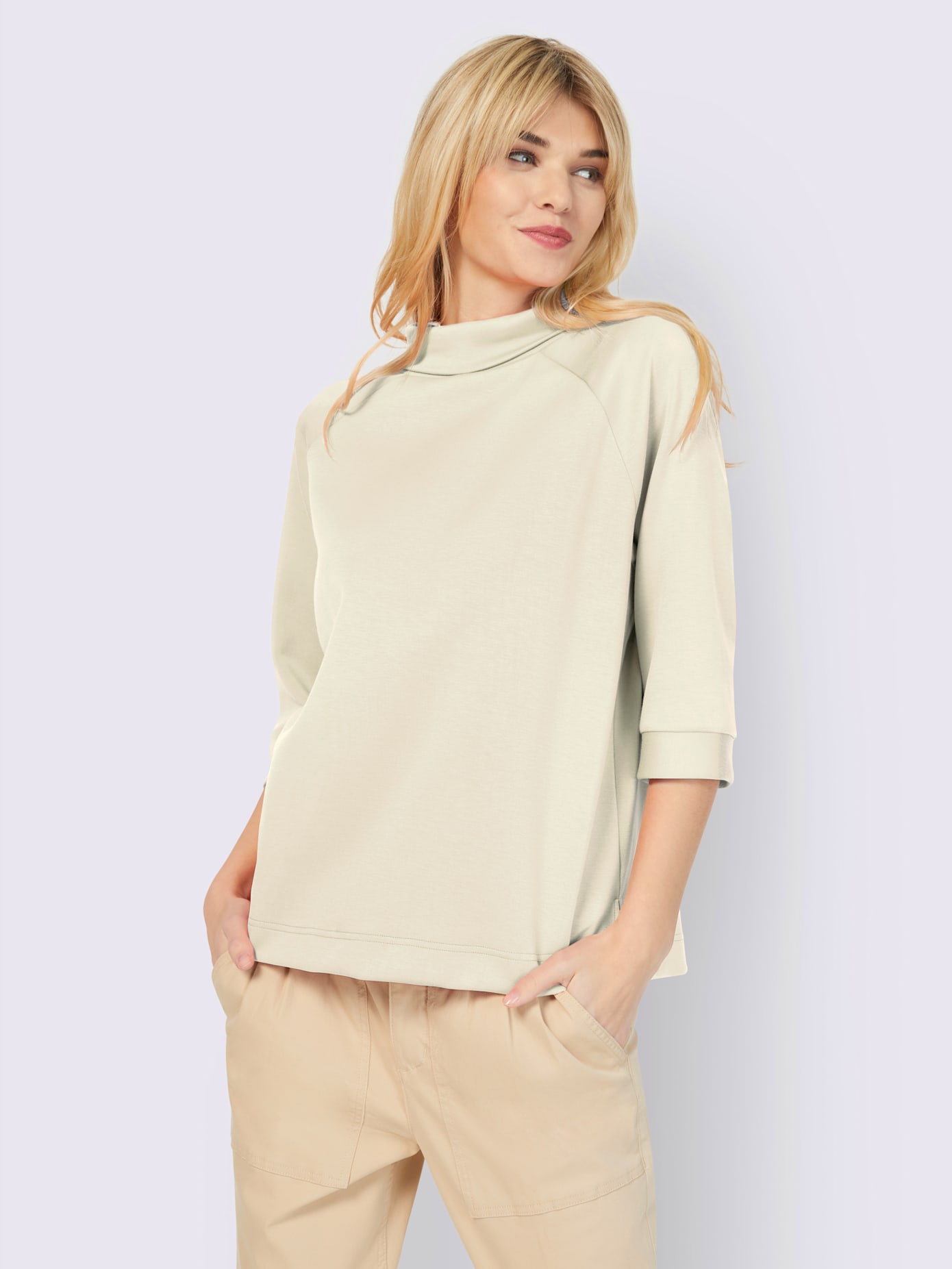 Sweat-shirt mélange de modal doux