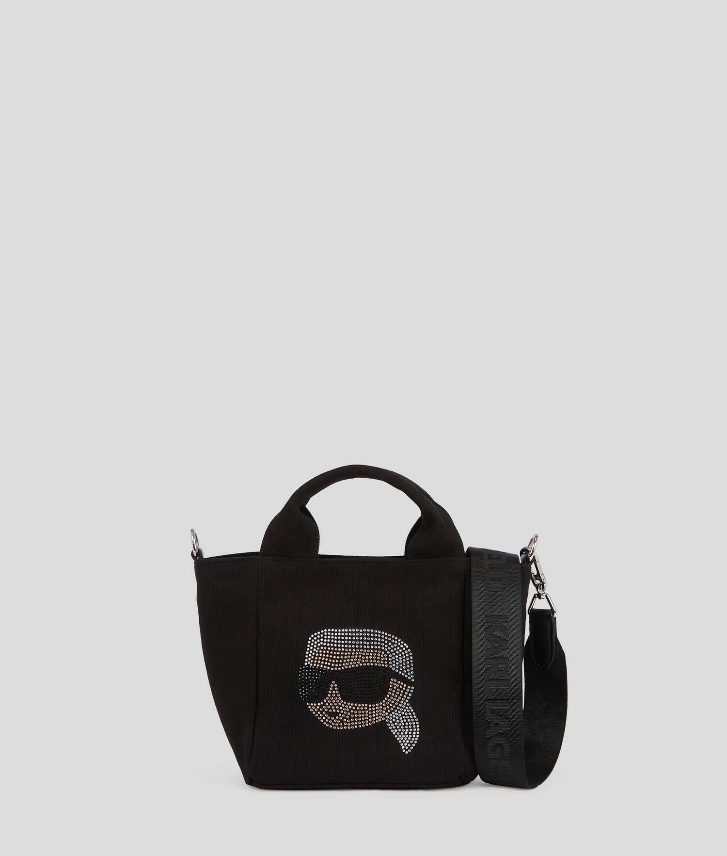 CABAS AVEC STRASS IKON KARL - Noir