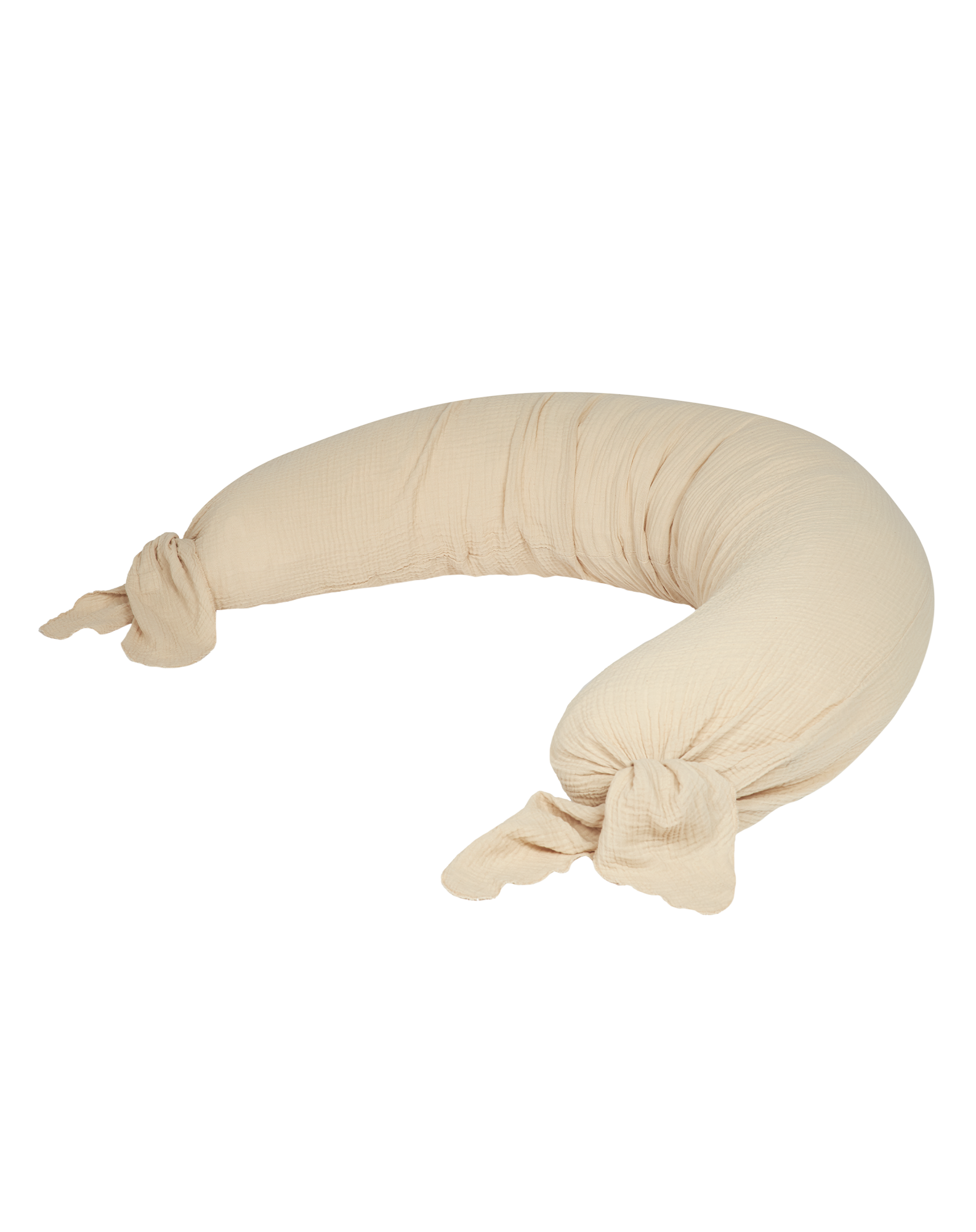 Coussin de maternité wabi-sabi en double gaze de coton lavée | Blanc