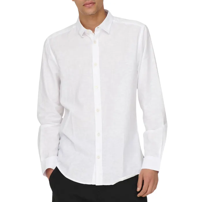 Only & Sons Caiden LS Solid Linen Overhemd Heren