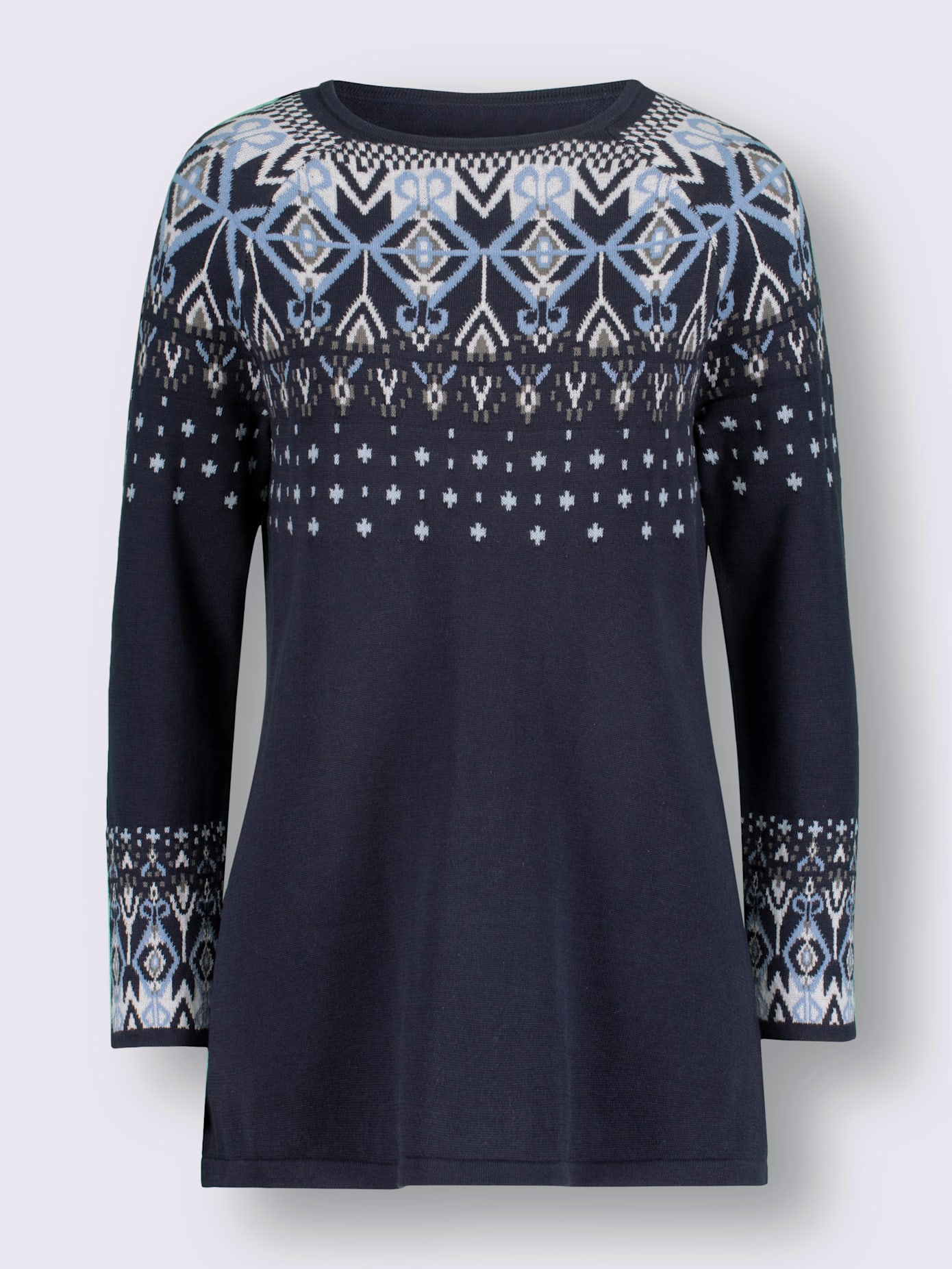 Pull encolure ronde pur coton