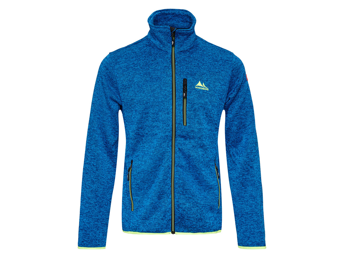 Nordberg Jan Blue Melange heren fleecevest
