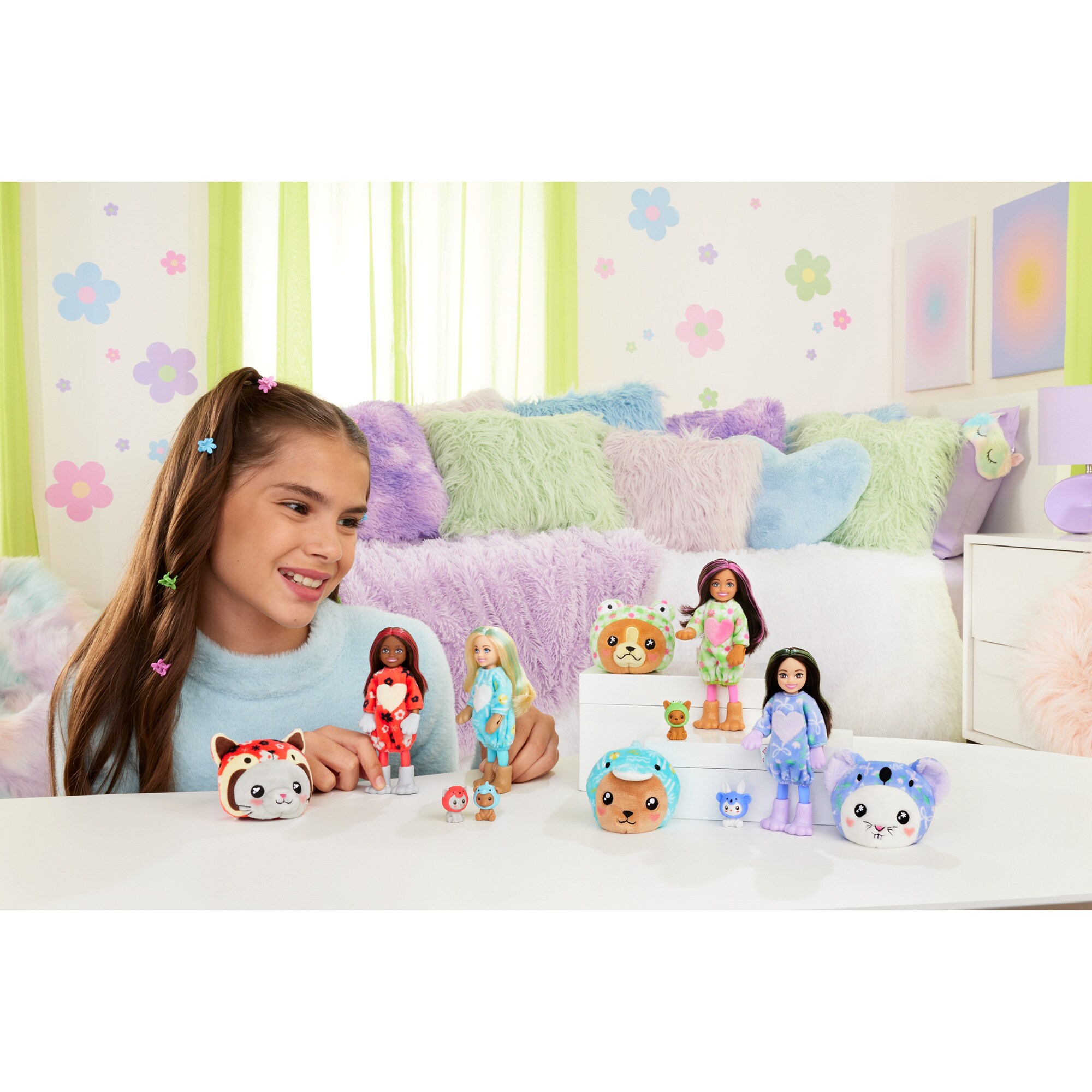 Mattel Puppe Barbie Cutie Reveal Chelsea Costume Cuties Serie - Teddy Dolphin