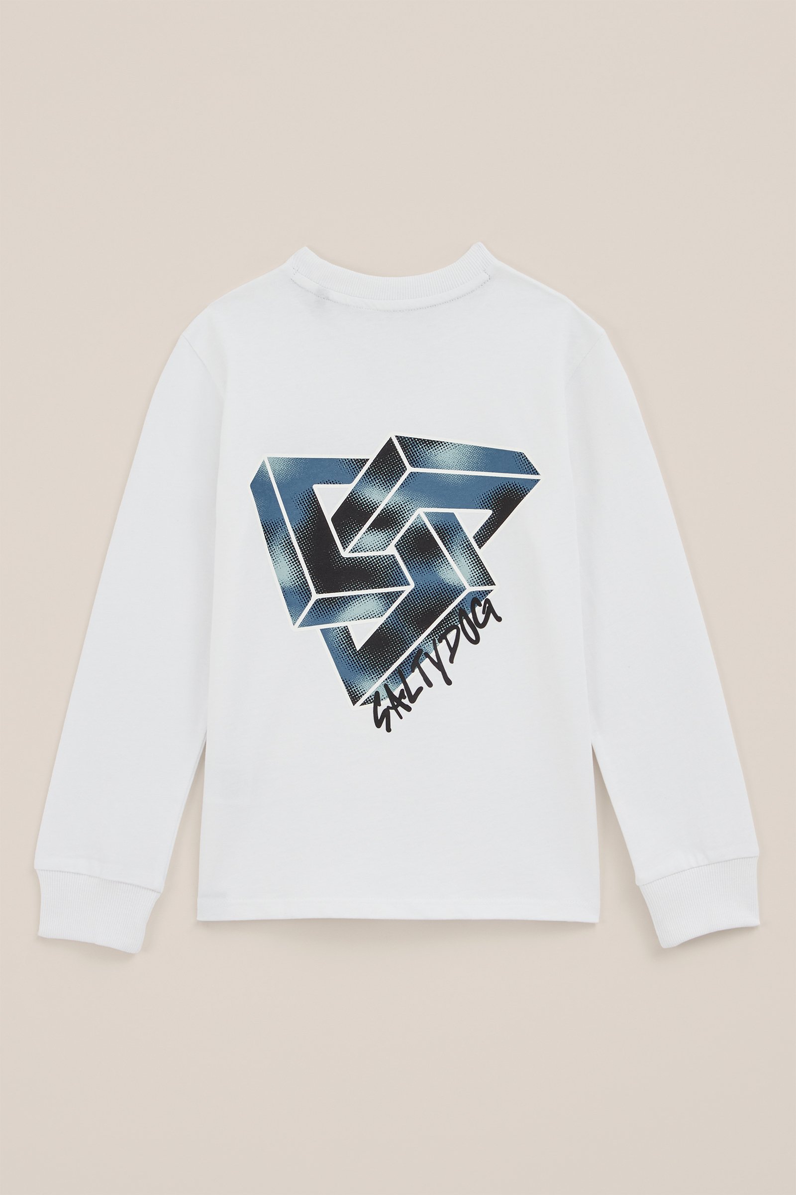 Jongens T-shirt met opdruk WE Fashion Wit