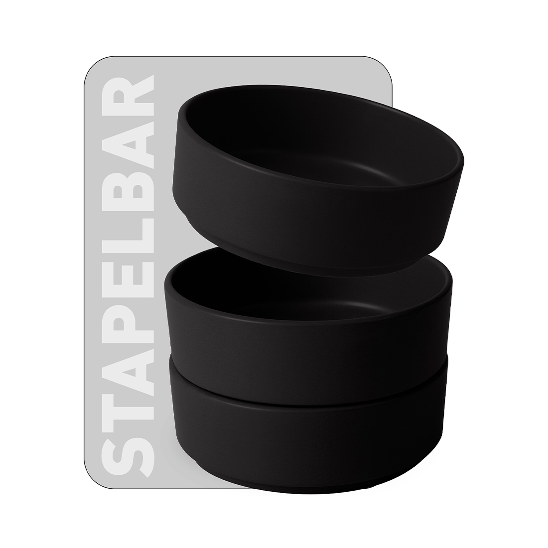 Berlinger Haus 18-teiliges Teller-Set Matte Black Collection