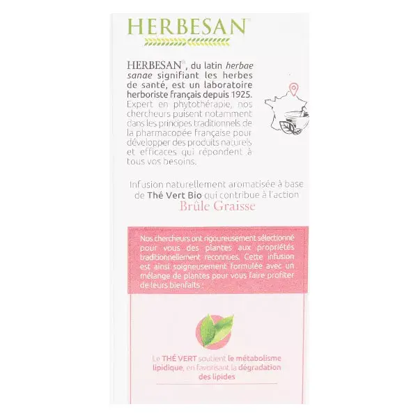 Herbesan Bio Infusion Brûle Graisse 20 sachets