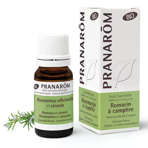 Óleo Essencial de Alecrim e Cânfora Orgânico Pranarom 10ml