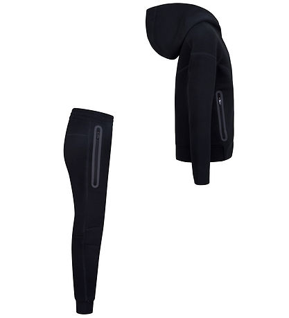 Nike Sweatset - Tech - Cardigan/Jogginghosen - Schwarz