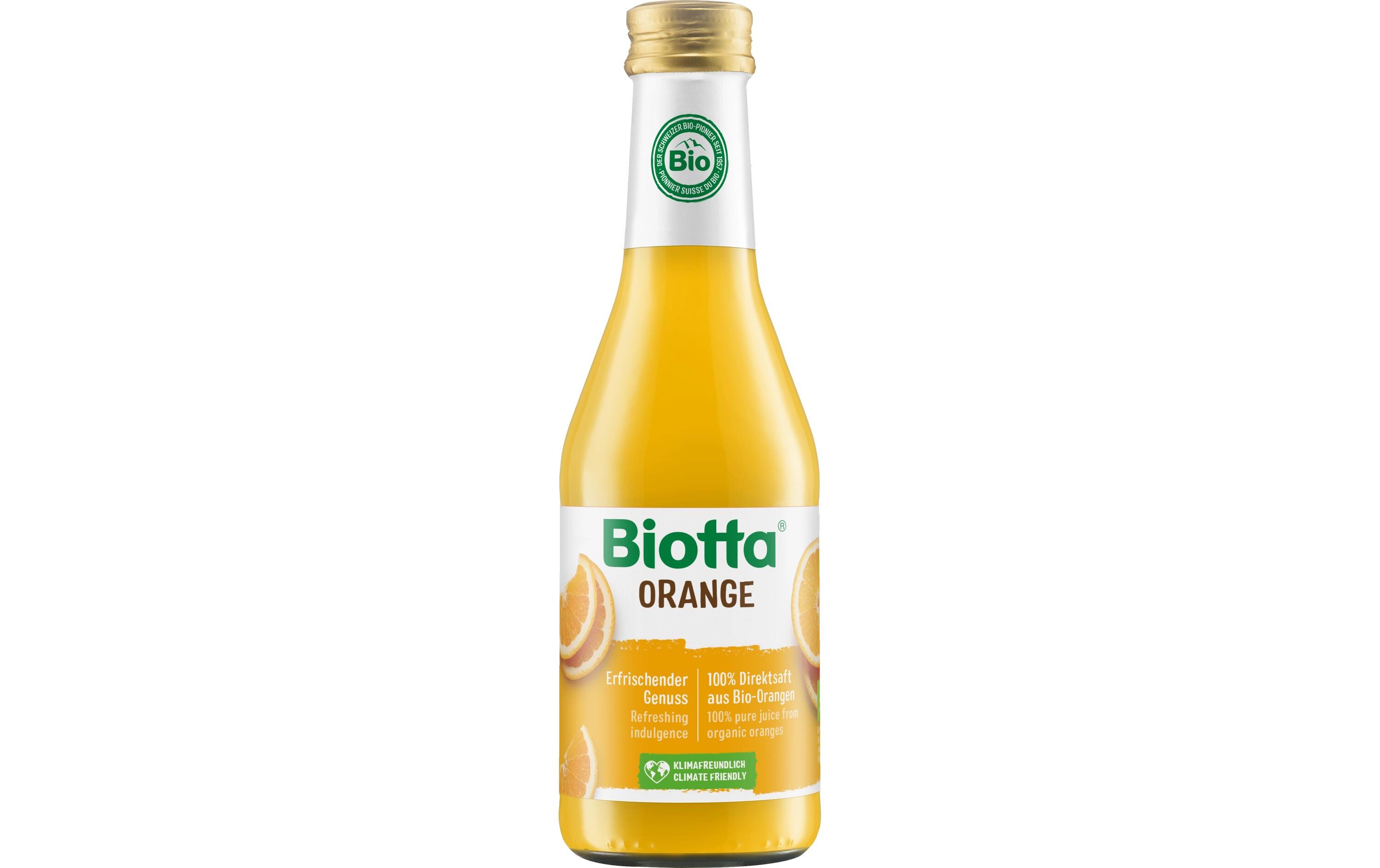 Säfte Orange Bio 12 x 0.25 lBiologisch zertifizierter Fruchtsaft aus Orangen
