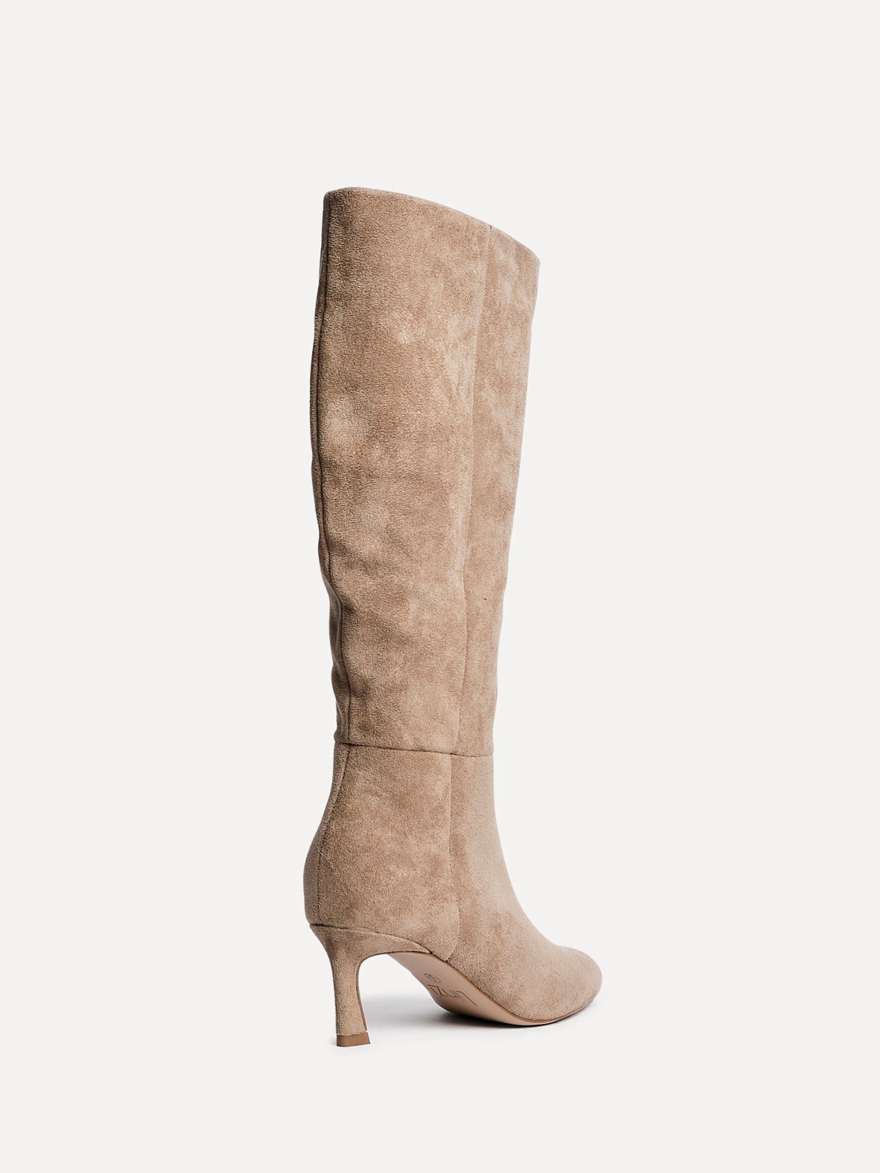 Licht beige - Linzi Rush Pointed Toe High Leg Stiletto Boots