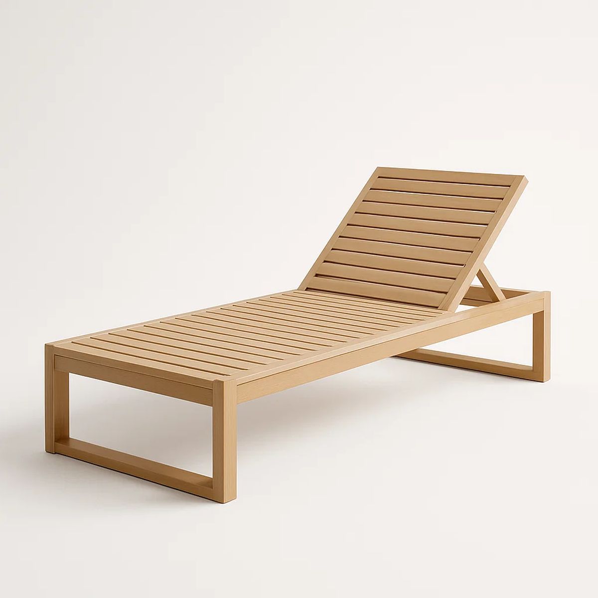 Sonnenliege Holz Braun Verstellbar 200x65x35 cm