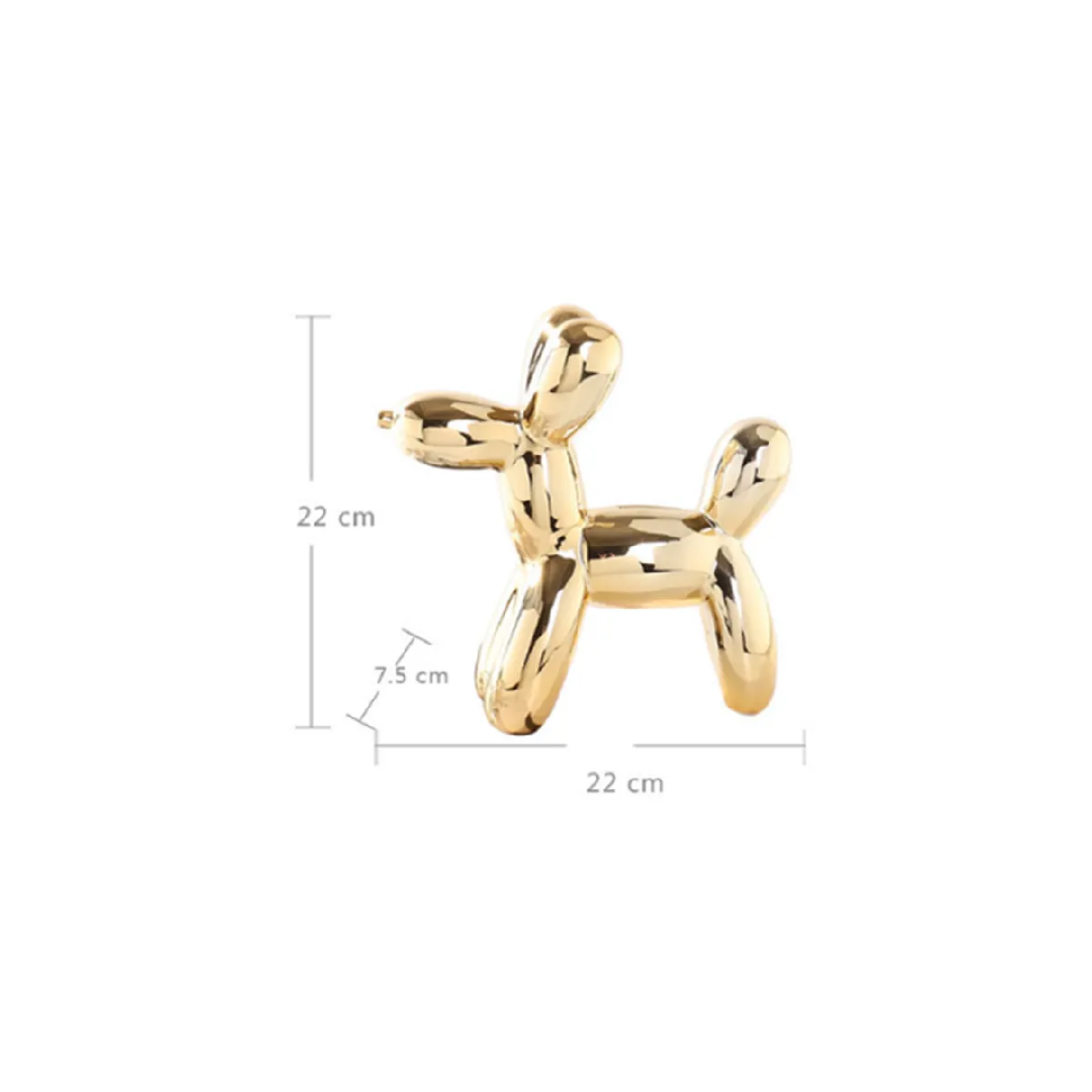 Tirelire Balloon Dog Doré