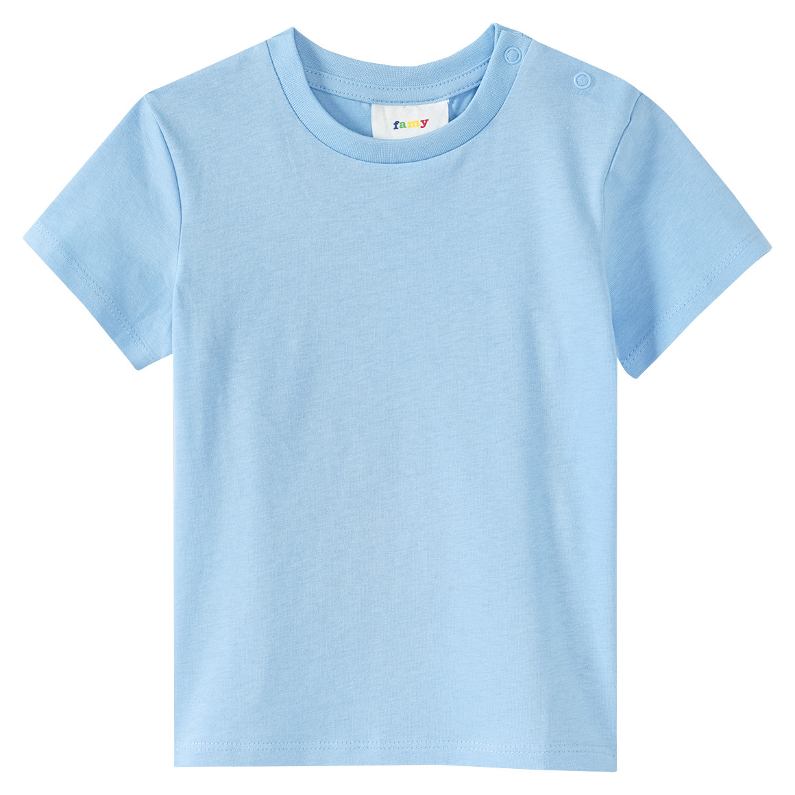 Famy 3 Baby T-Shirts im Basic-Look blau / hellblau / dunkelblau