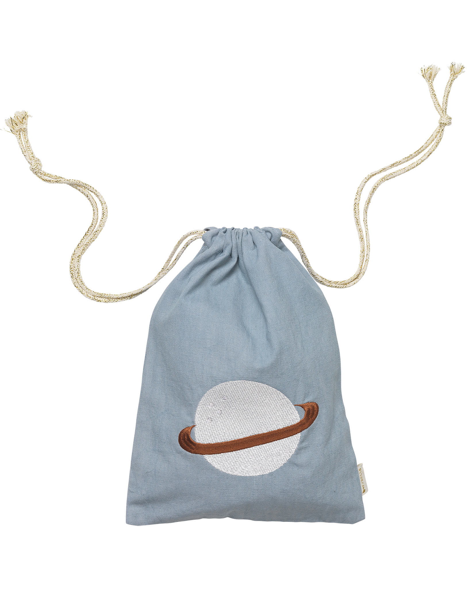 Geschenke-Stoffbeutel PLANET (34x23) in cottage blue