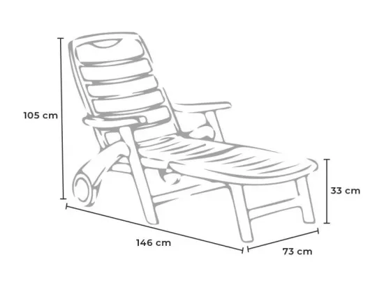 Lot de 15 transats pliants en plastique piscine plage et camping BAIE