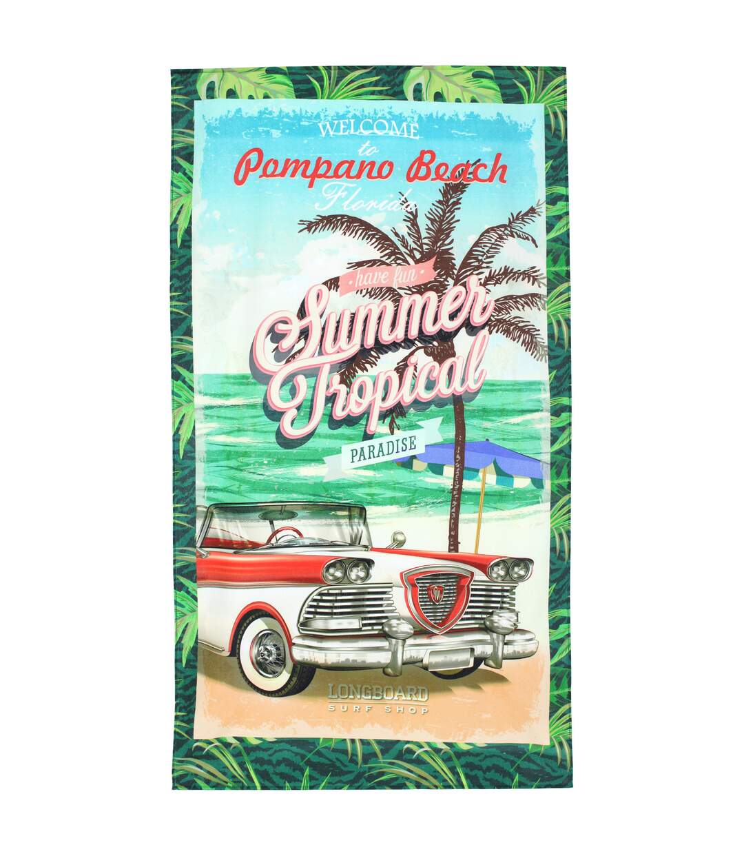 Drap de plage 100x180 cm POMPANO BEACH multicolore