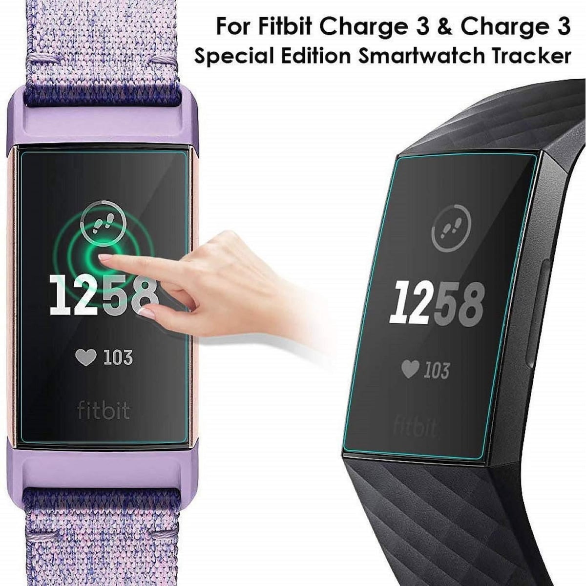 Skjermbeskytter Fitbit Charge 2 TPU 5-pack