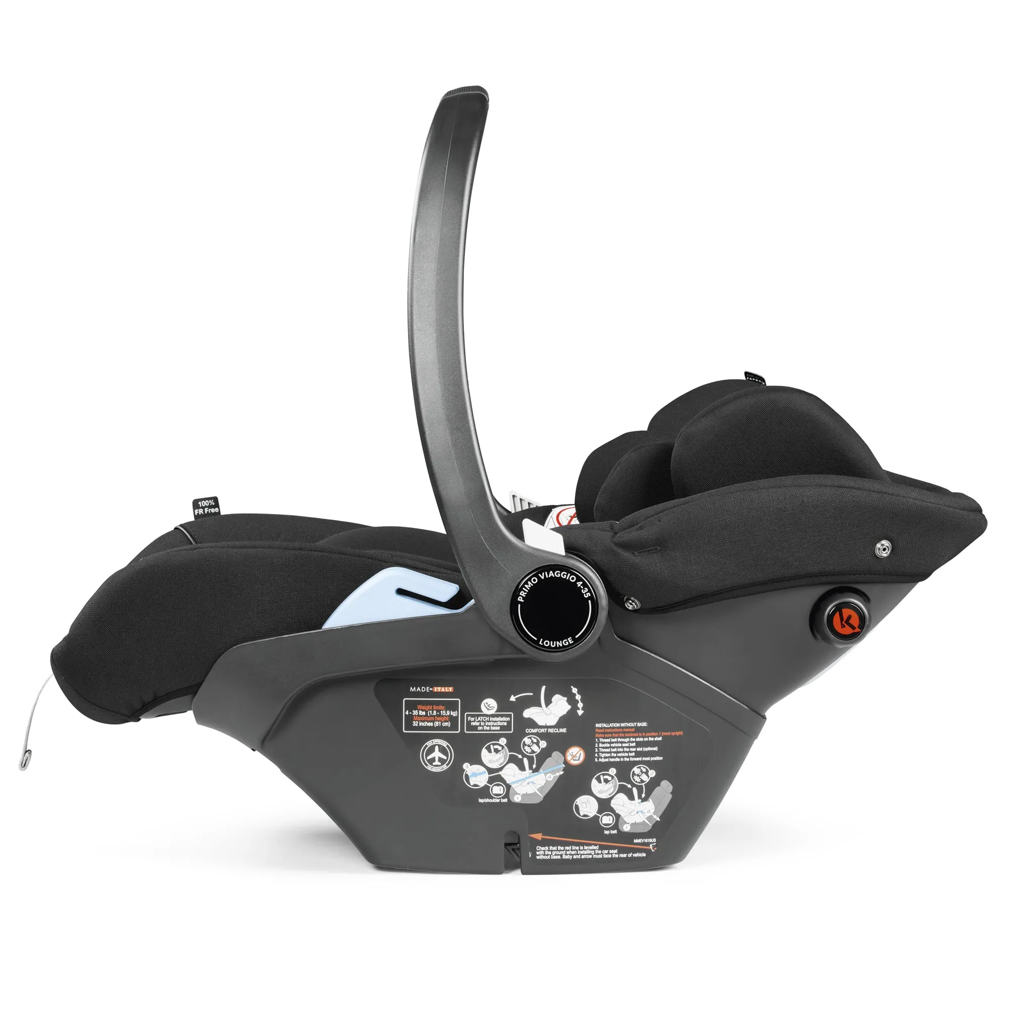 Peg Perego Siège d'Auto Primo Viaggio Lounge 4-35lb - Noir