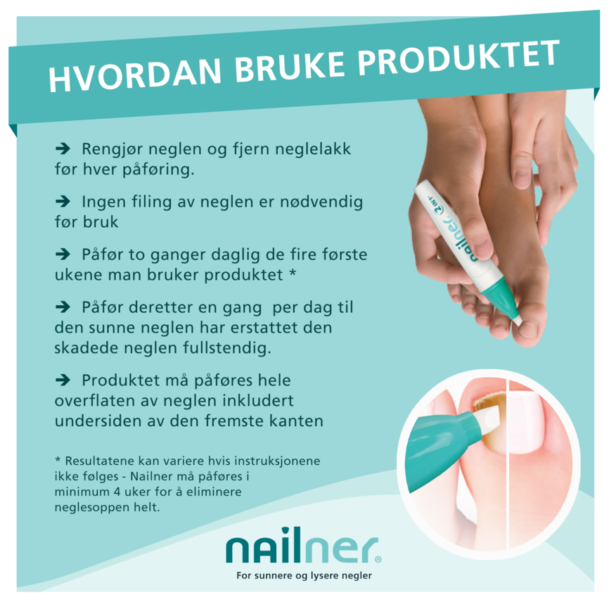 Nailner 2-i-1 Pen mot neglesopp 1 stk