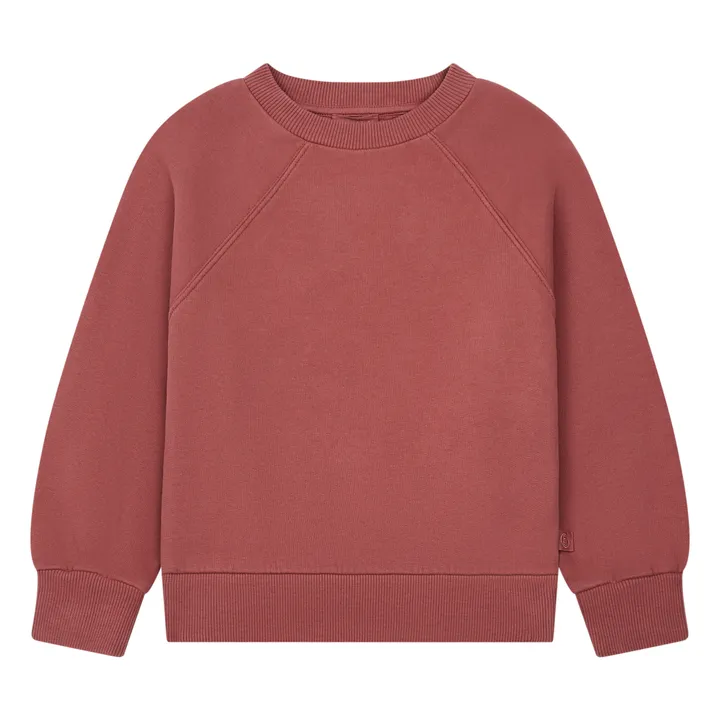 SMALLABLE BASICS Sweat Raglan Coton Bio | Rouge brique