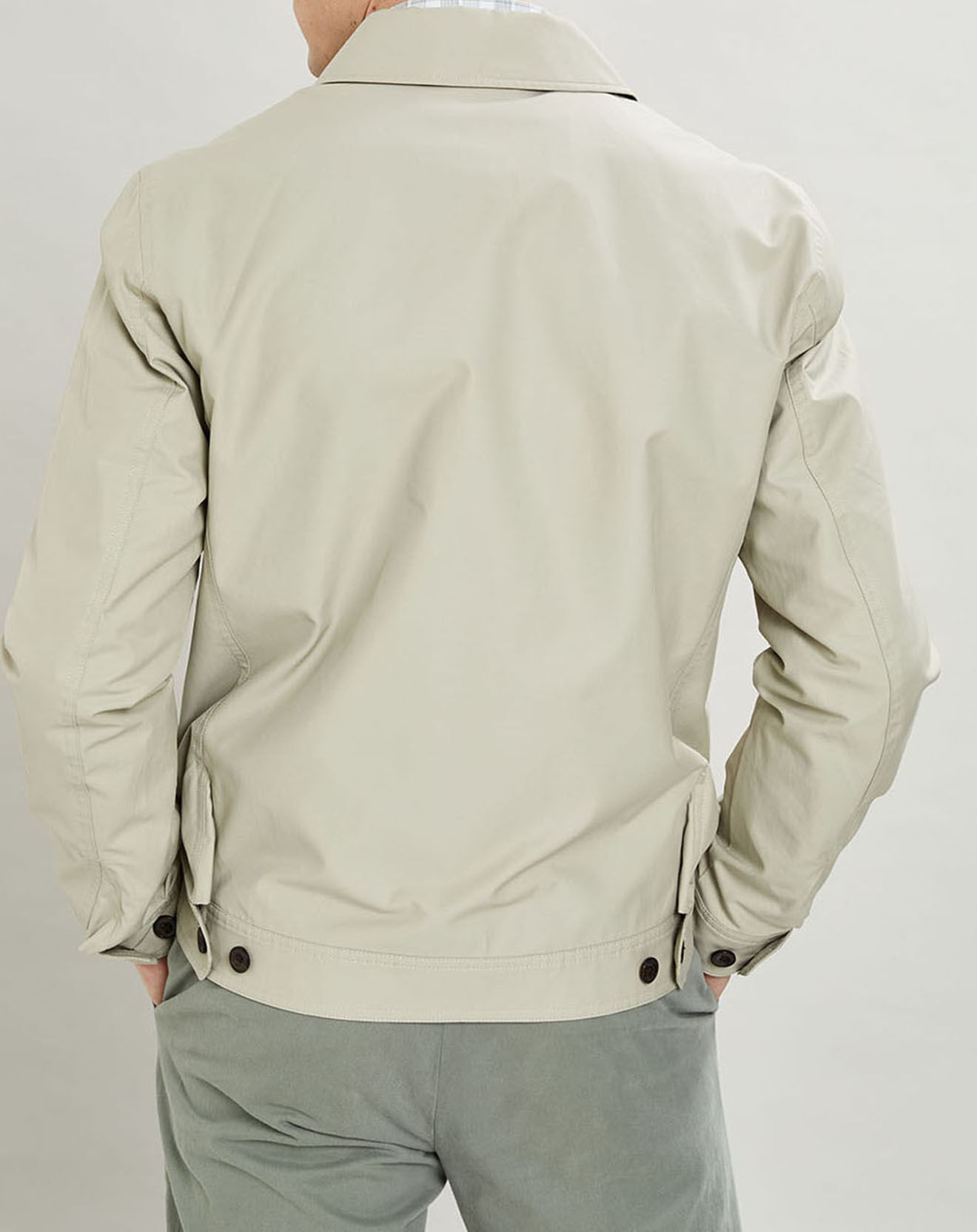Hackett London Blouson en toile unie beige