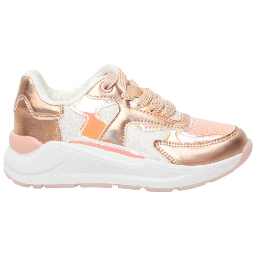 Baskets de sport avec détails irrisés pour fille - Multicolore
