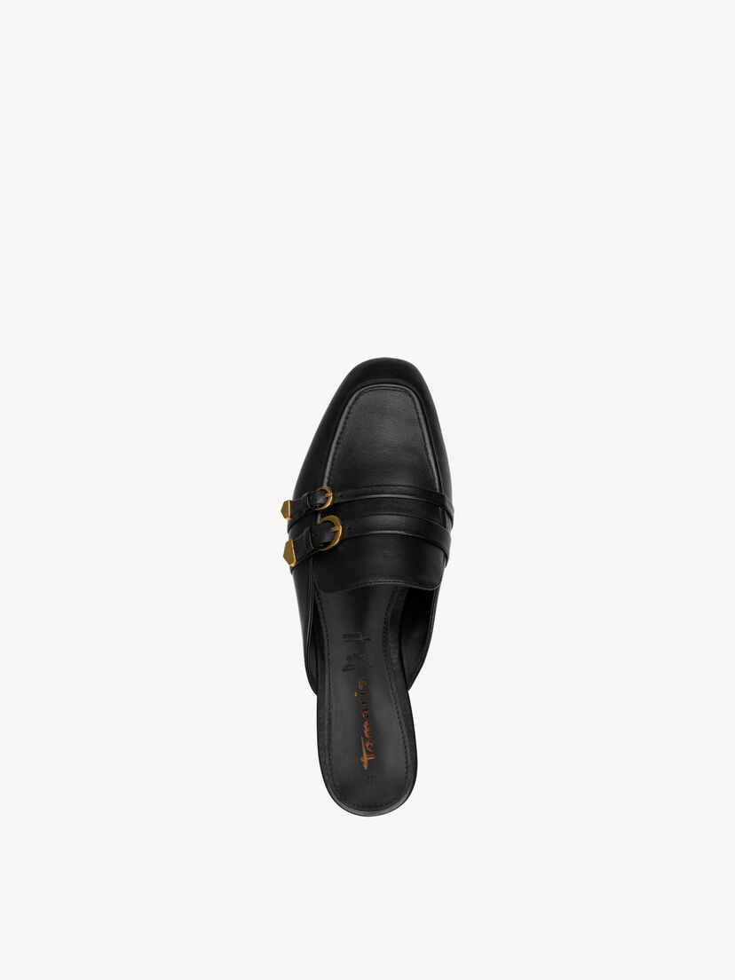 Leren Slipper - zwart