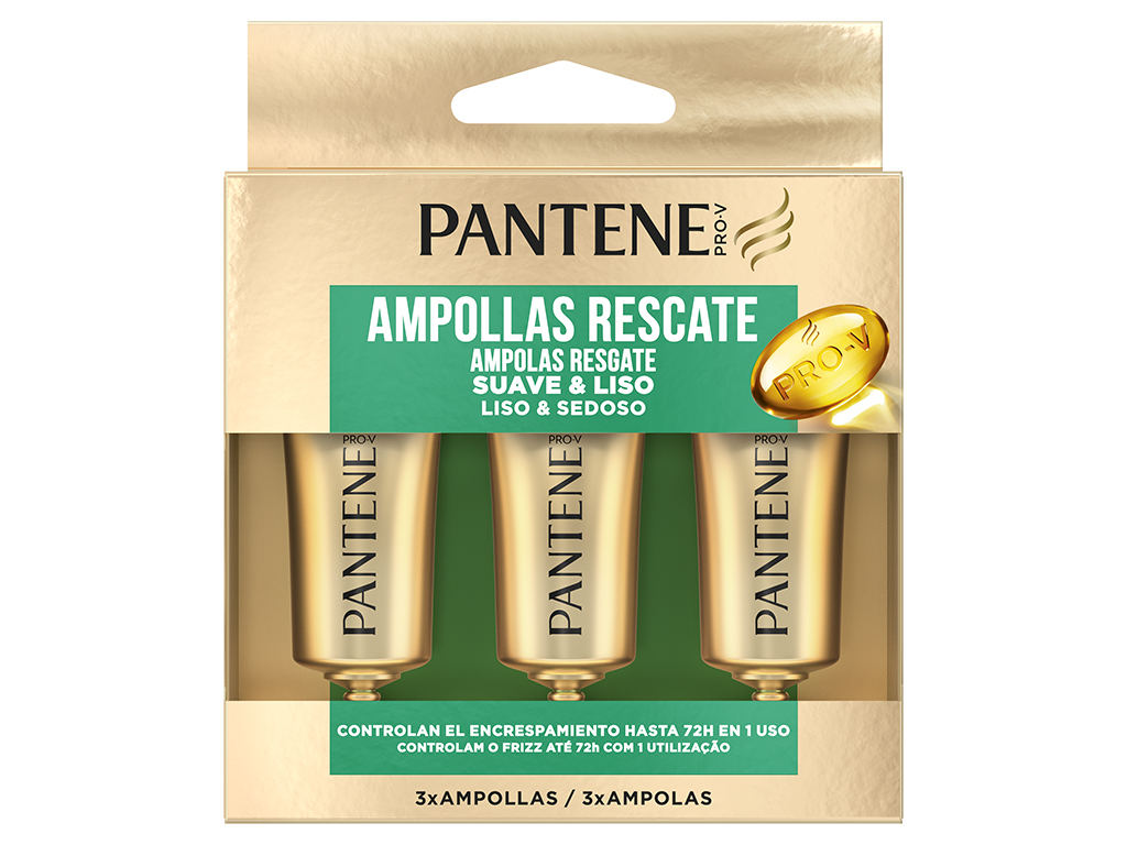 Ampolas Cabelo Liso e Sedoso Pantene 3 un
