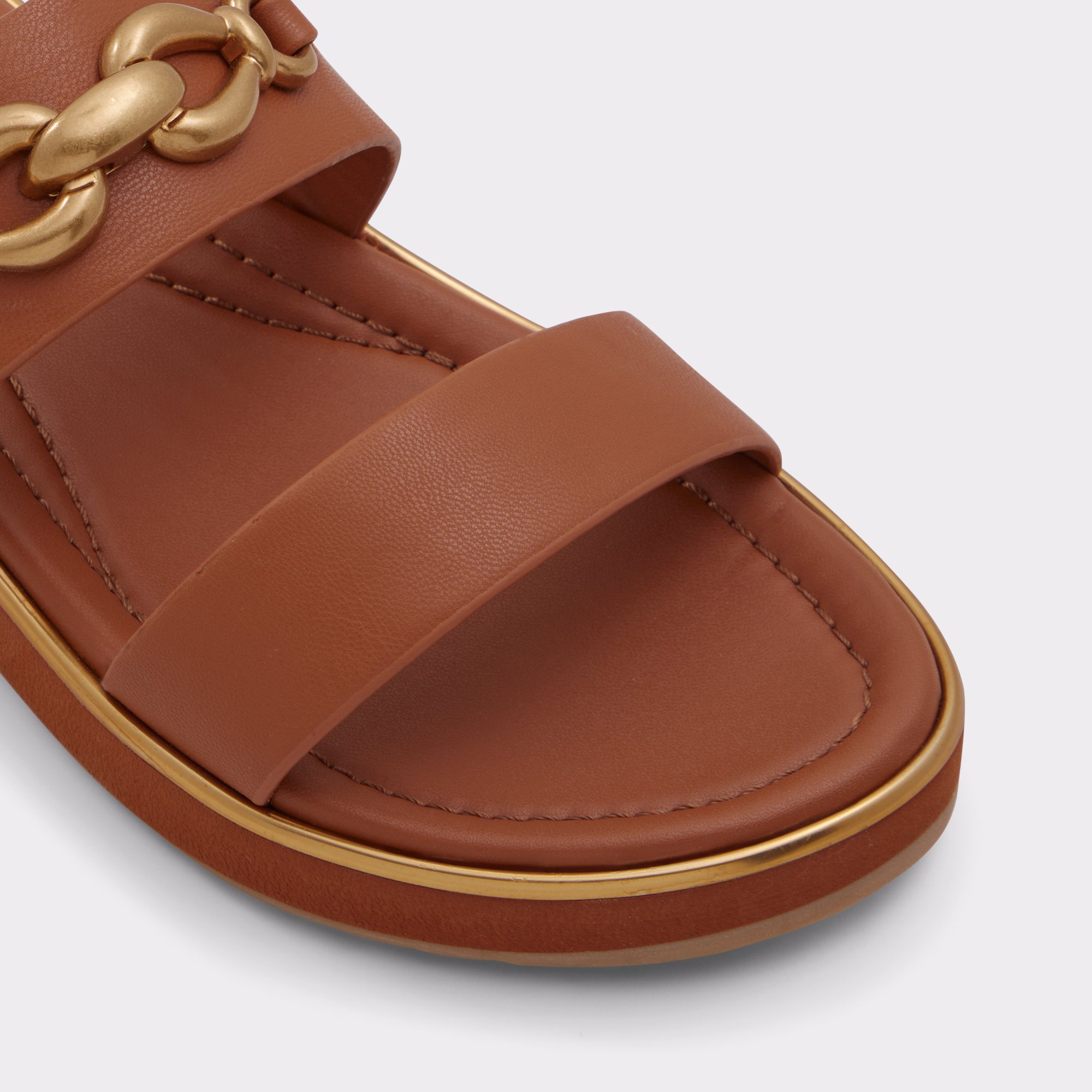 Smolyan Medium Brown Women Flat Sandals