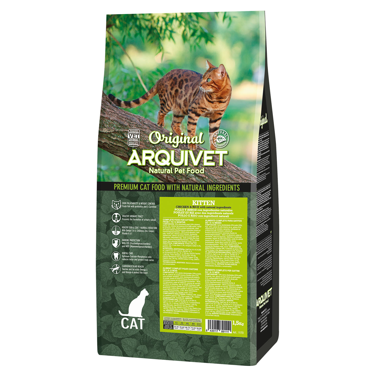 ARQUIVET CAT ORIGINAL Gatinho 1,5Kg
