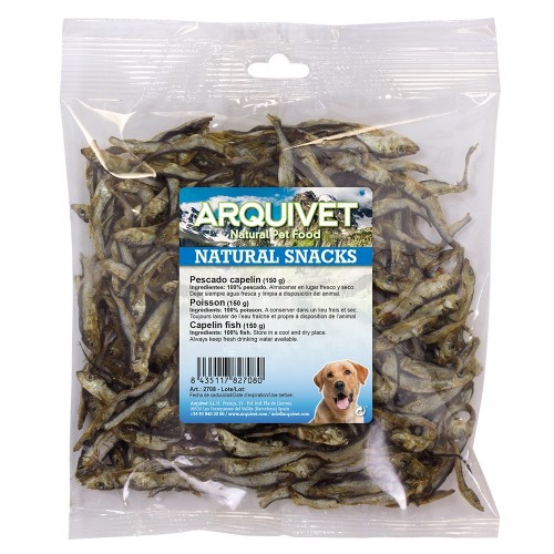 Petisco Arquivet para cães, sabor capelim