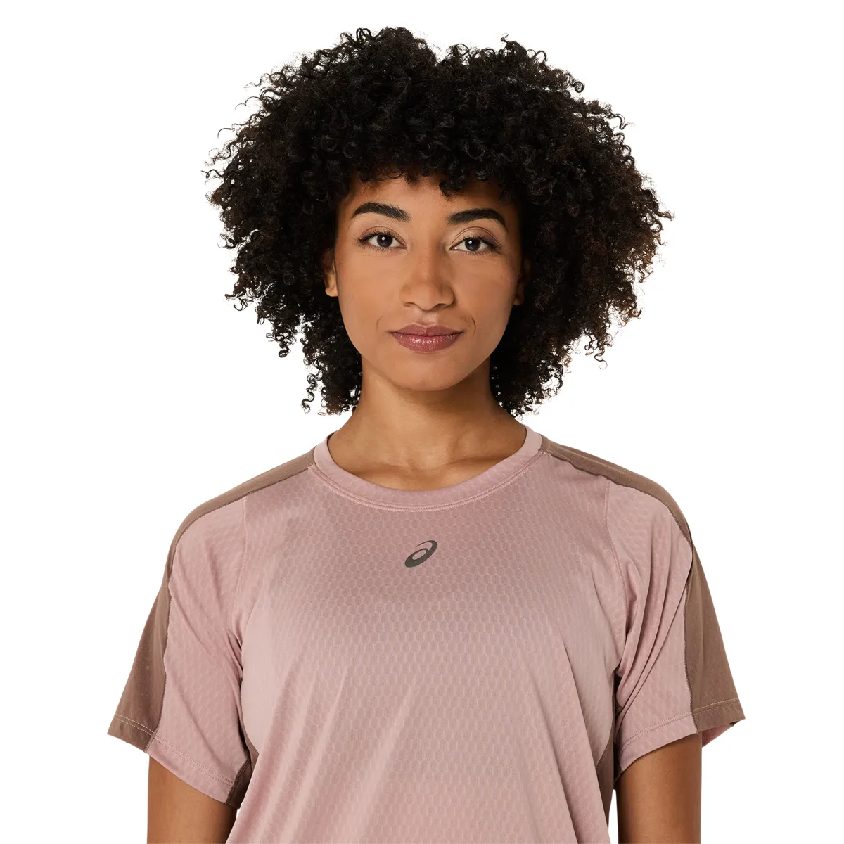 Asics Wms Fujitrail Elite Ss Top Neutral Pink/taupe Grey