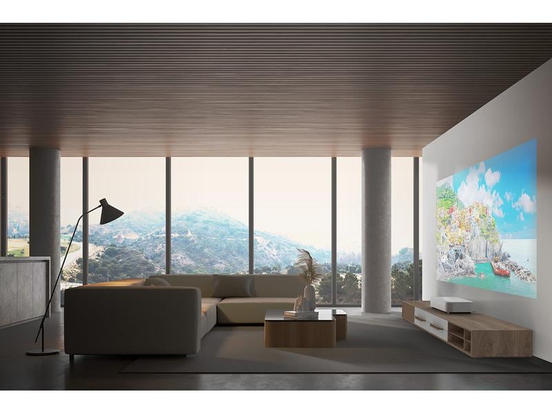 Epson Ultrakurzdistanzprojektor EH-LS800W Weiss 4k UHD Laser Ultrakurzdistanzprojektor