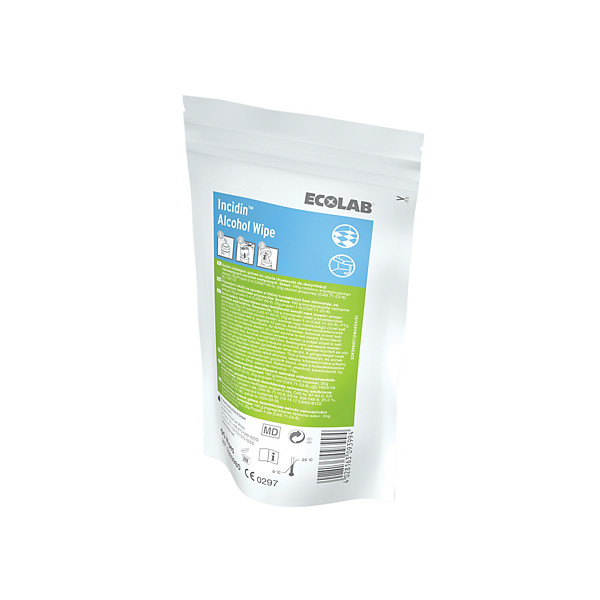 Recharge lingettes désinfectantes Incidin Alcohol Wipe, sachet de 90