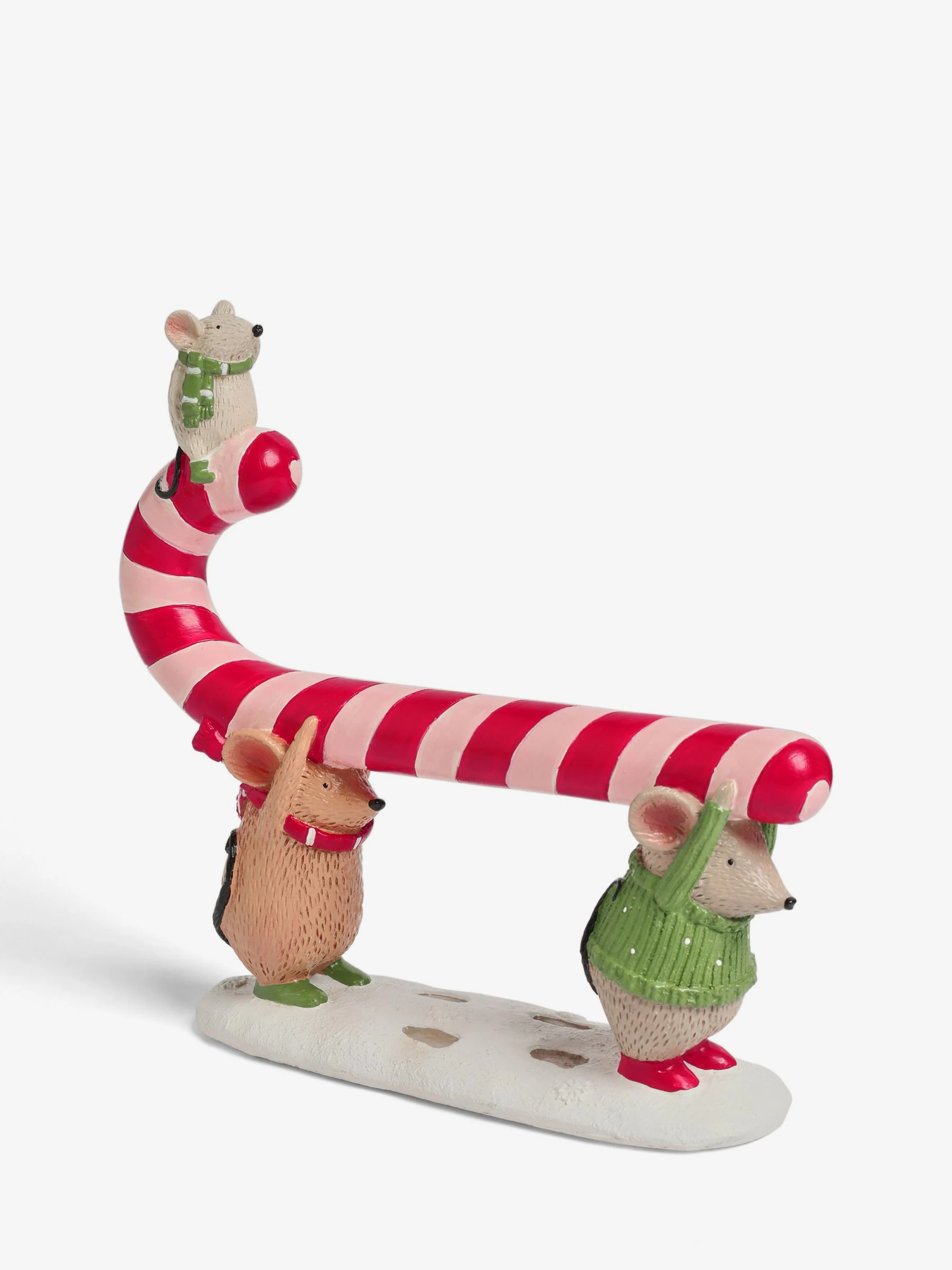 Kerstmis Muis Zuurstok Ornament