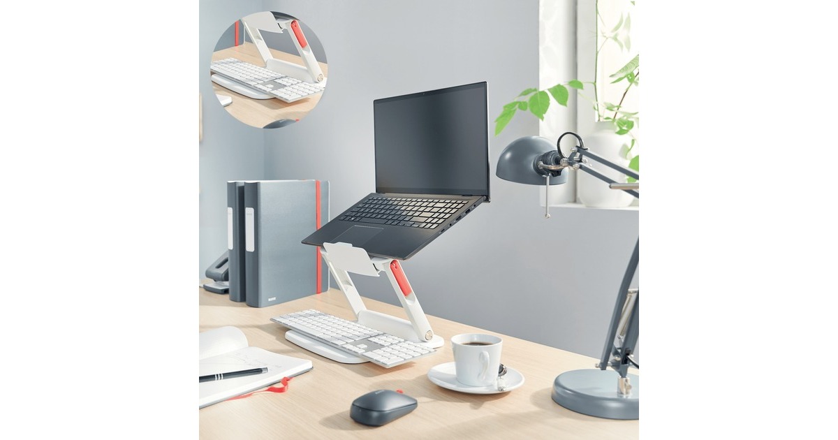 LeitzErgo Verstelbare Multi-hoek Laptopstandaard  (Wit)