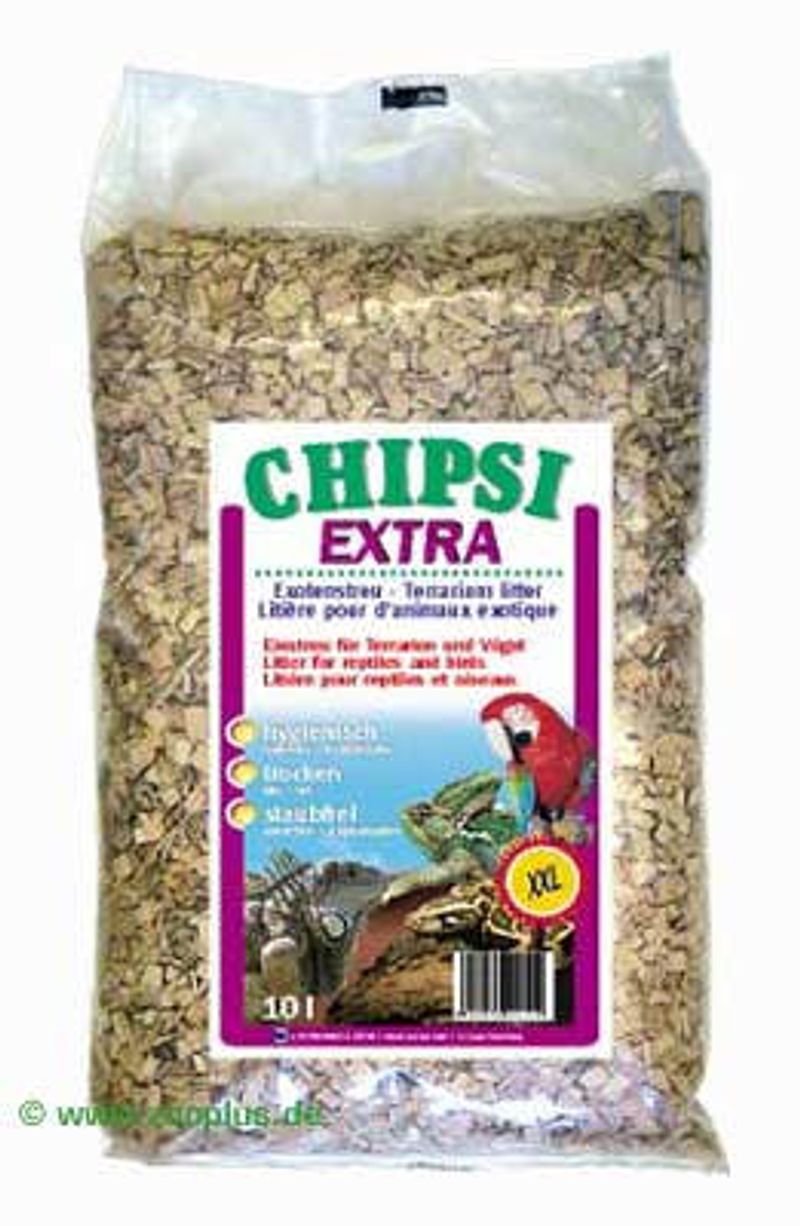 Litière en bois de hêtre Chipsi Extra pour oiseau & reptile- pas cher