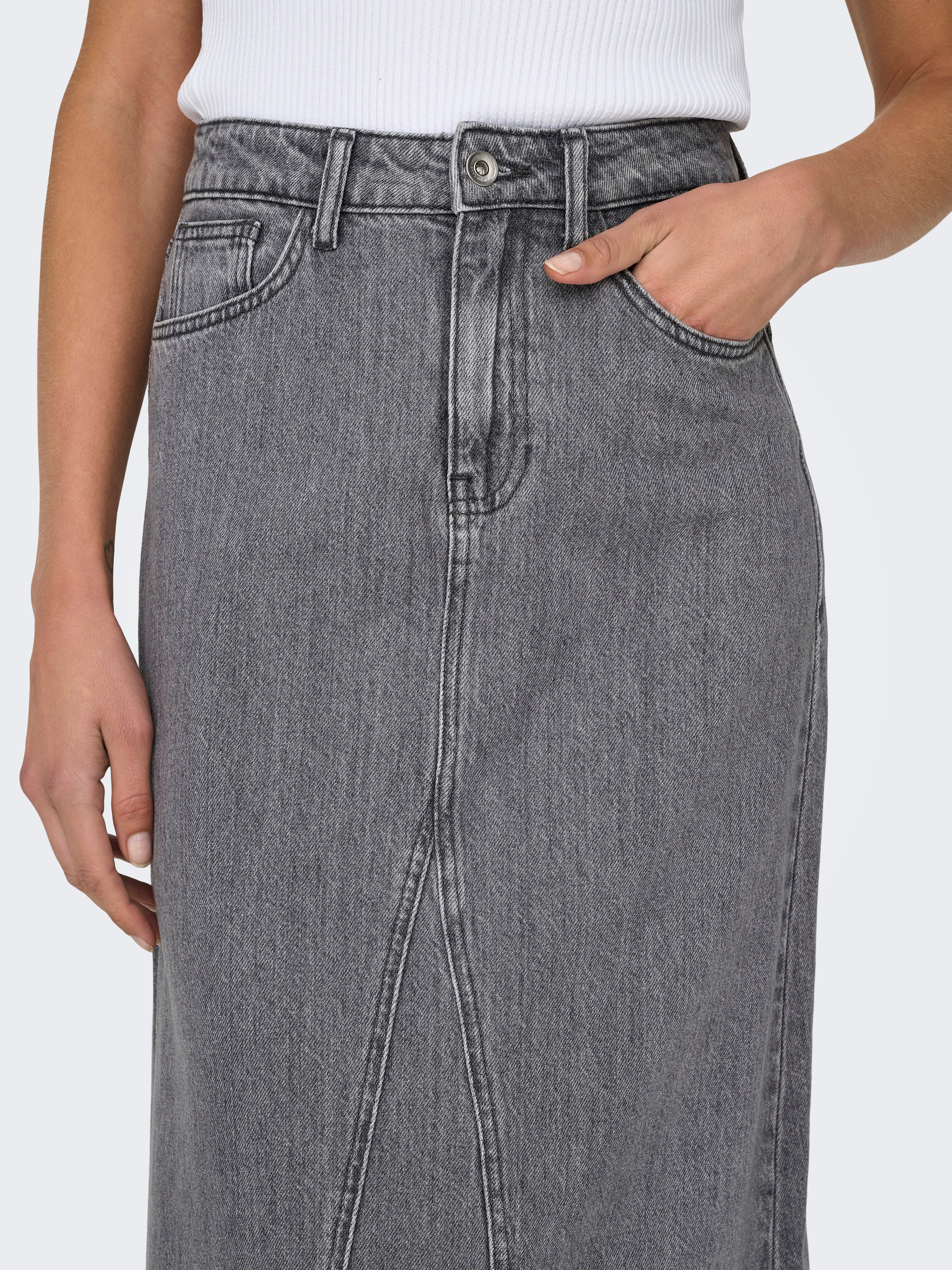 ONLOLIVIA Jeansrock Grey Denim