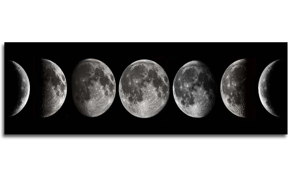 Bild Moon 50 x 120 cmDekorative Leinwandmalerei