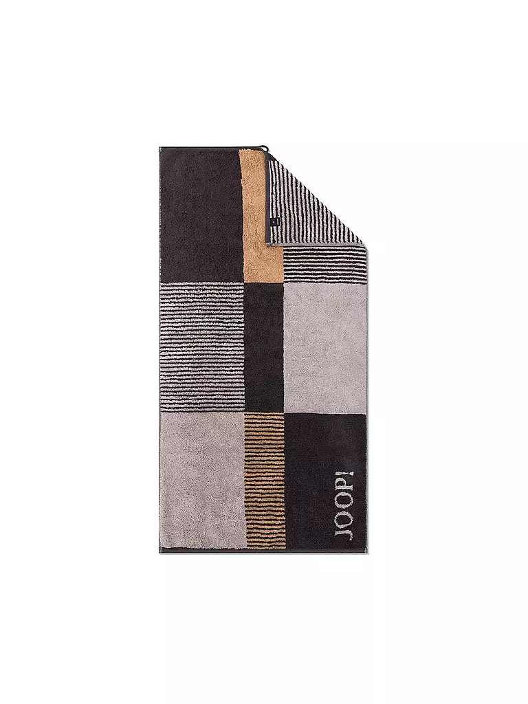JOOP Duschtuch 80x150cm DIVIDED SQUARES Stein grau